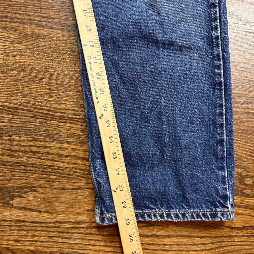 Levis 505 Regular Fit Jeans Mens 42x30 Straight‎ Leg Medium Wash Blue Denim